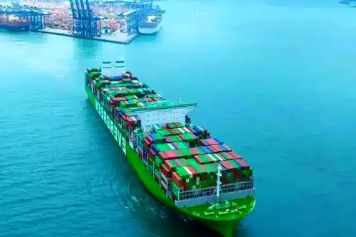 Goods of consolidated container customers at Yantian Port in Shenzhen